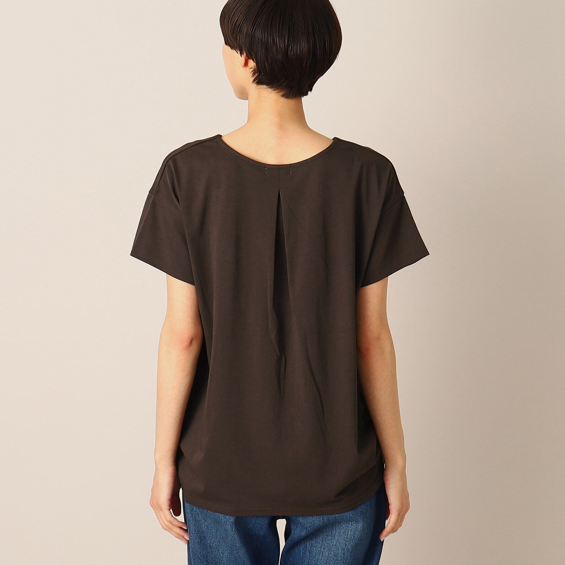 Dessin「【洗える】バックタックコクーンカットソー」|Tシャツ・カットソー|