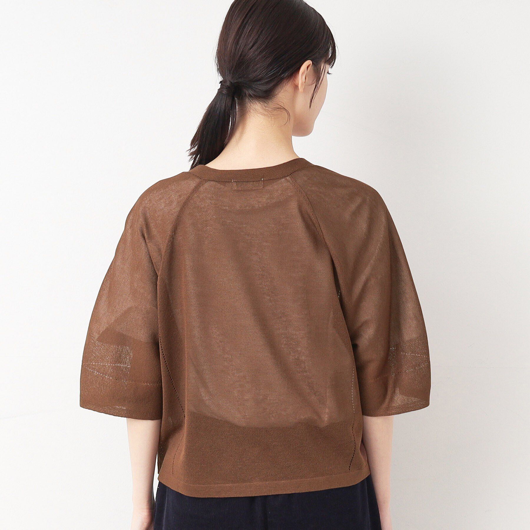 Dessin「【洗える】ランタンスリーブカーディガン」|カーディガン|