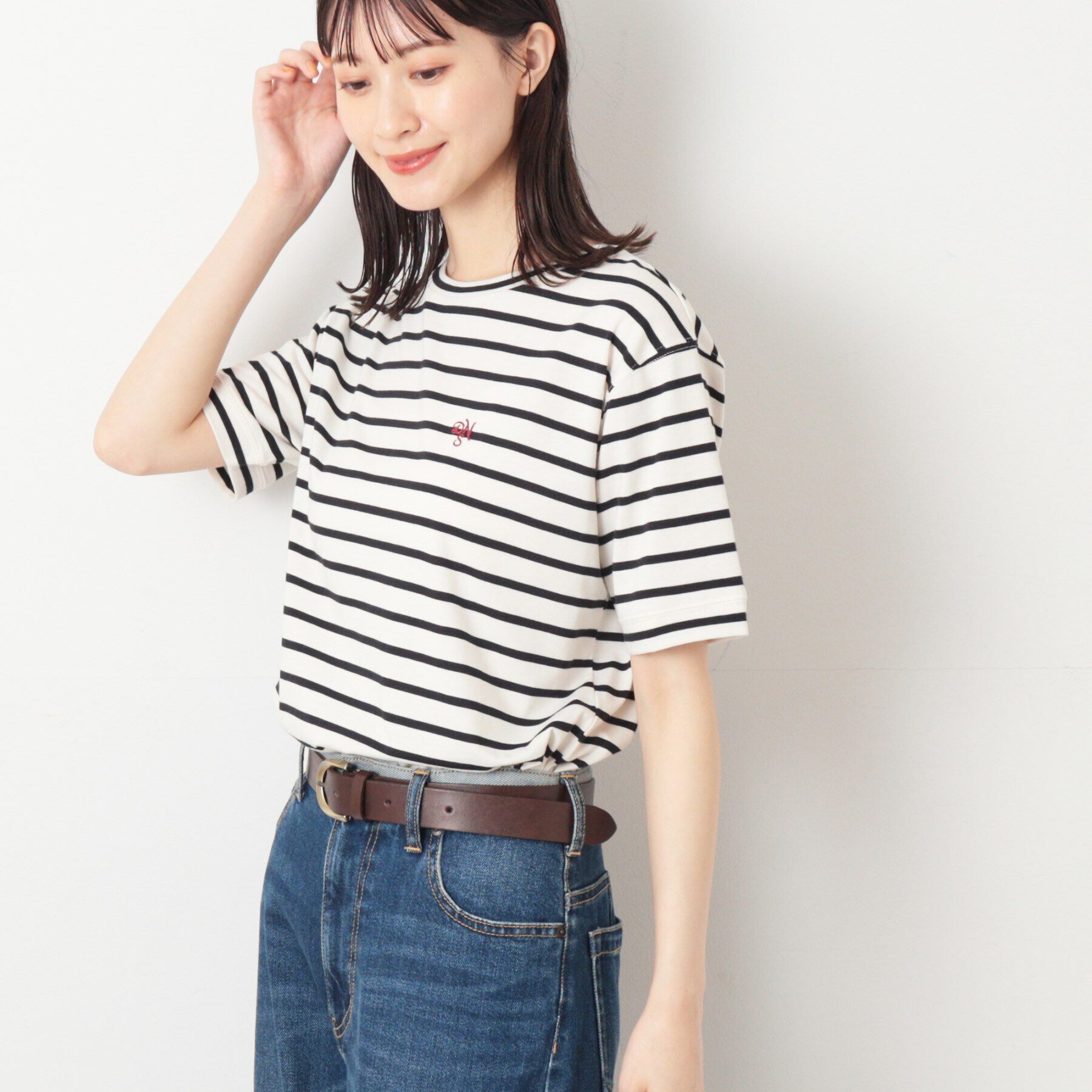 Dessin「【レイヤード・一枚着・プチプラ】シャツテールTシャツ（XS～L）」|Tシャツ・カットソー|