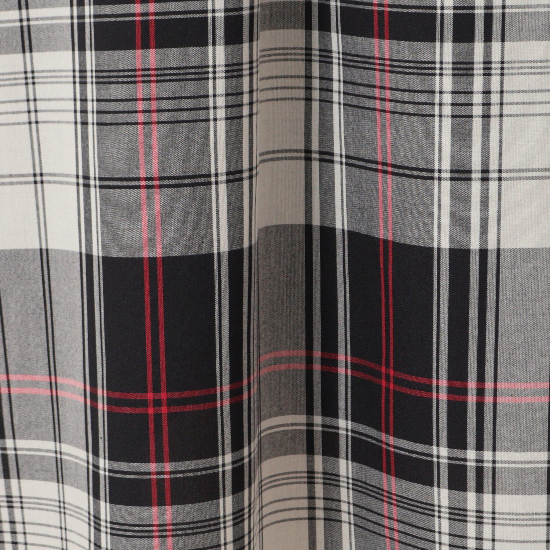 Dessin「【洗える】チェック柄フレンチスリーブワンピース」|ワンピース|