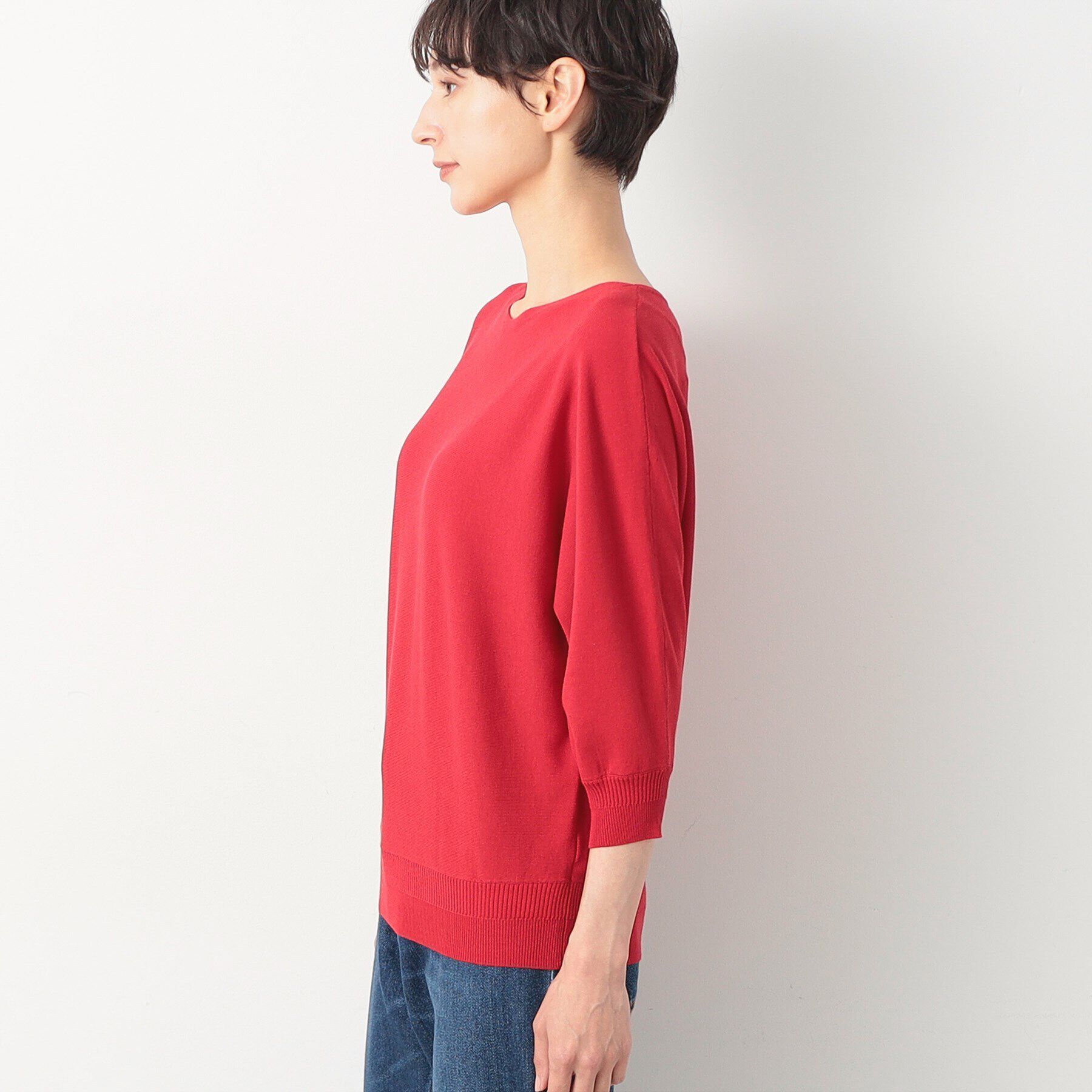 Dessin「【洗える】後ろボタンニットプルオーバー（XS～L）」|ニット・セーター|