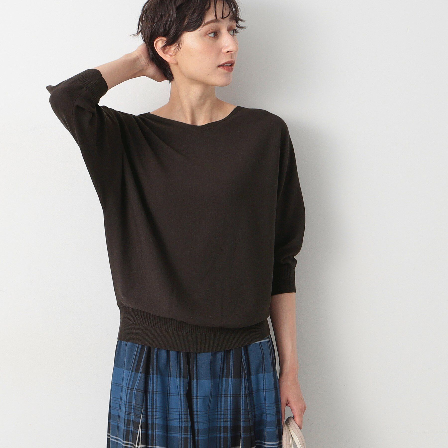 Dessin「【洗える】後ろボタンニットプルオーバー（XS～L）」|ニット・セーター|