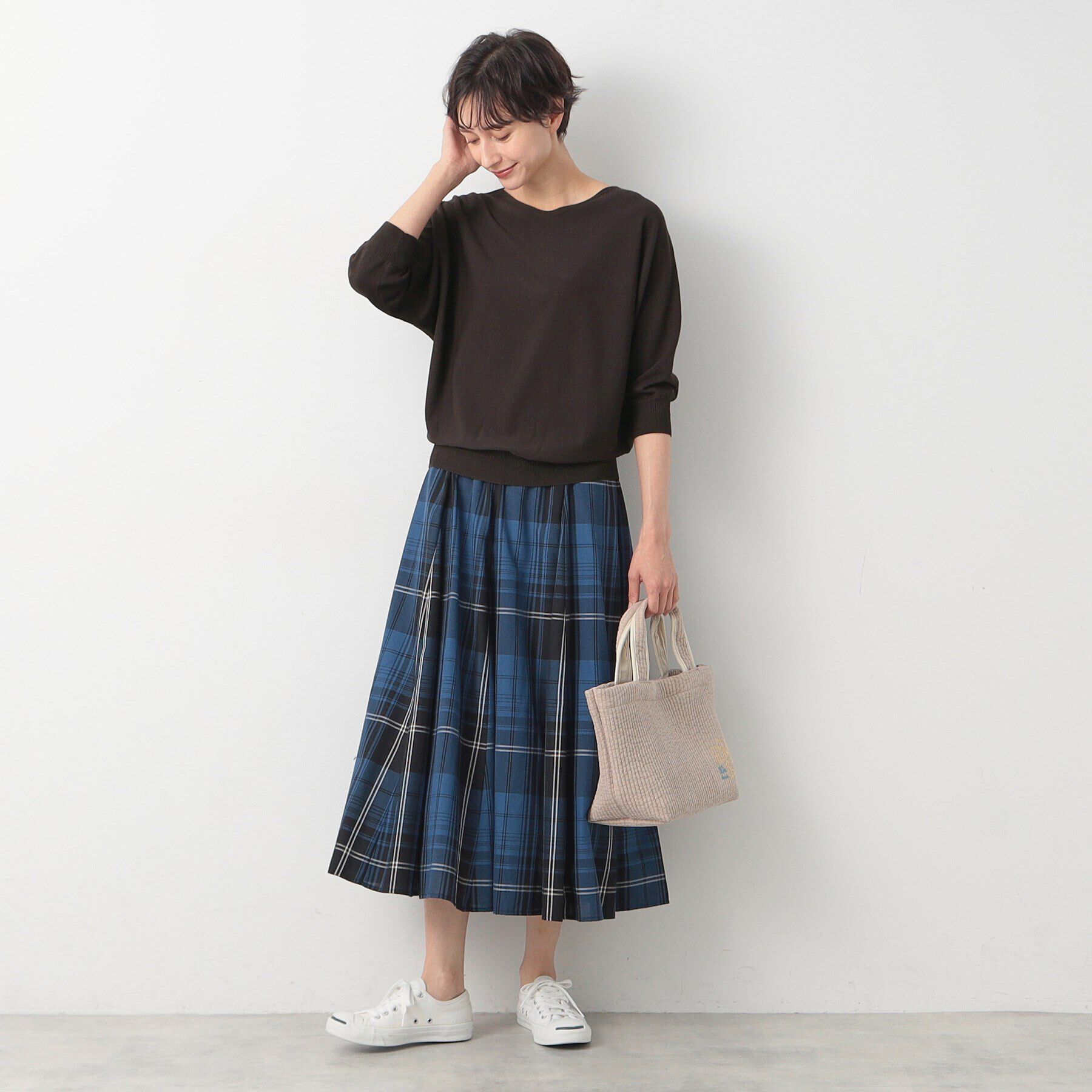 Dessin「【洗える】後ろボタンニットプルオーバー（XS～L）」|ニット・セーター|