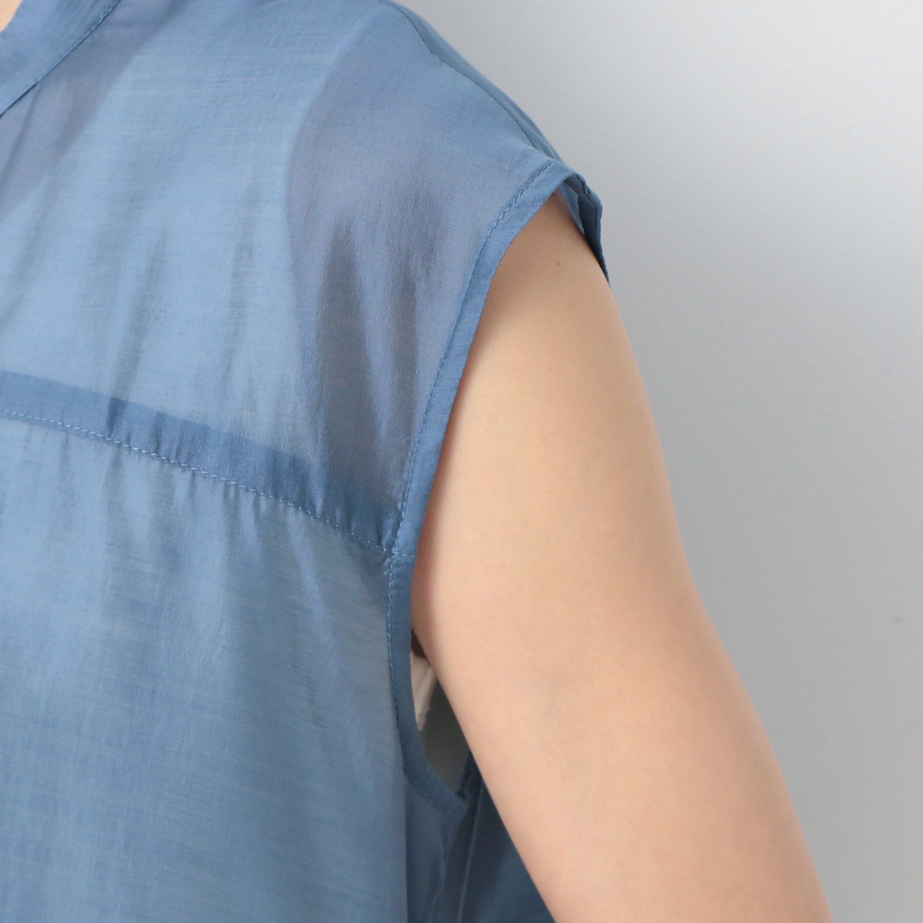 Dessin「【洗える】ドローコード付きシアーブラウス」|シャツ・ブラウス|