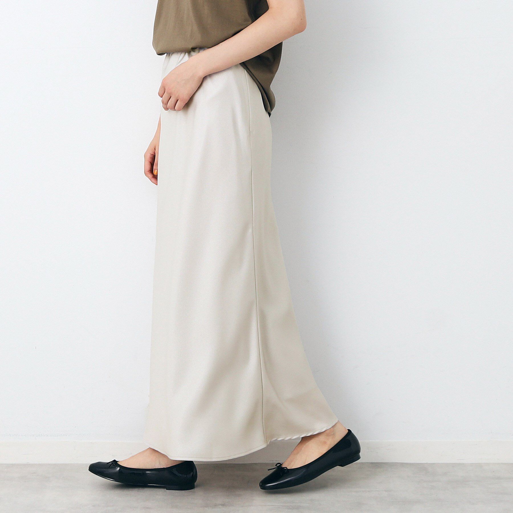 Dessin「【洗える】ナローサテンロングスカート」|スカート|