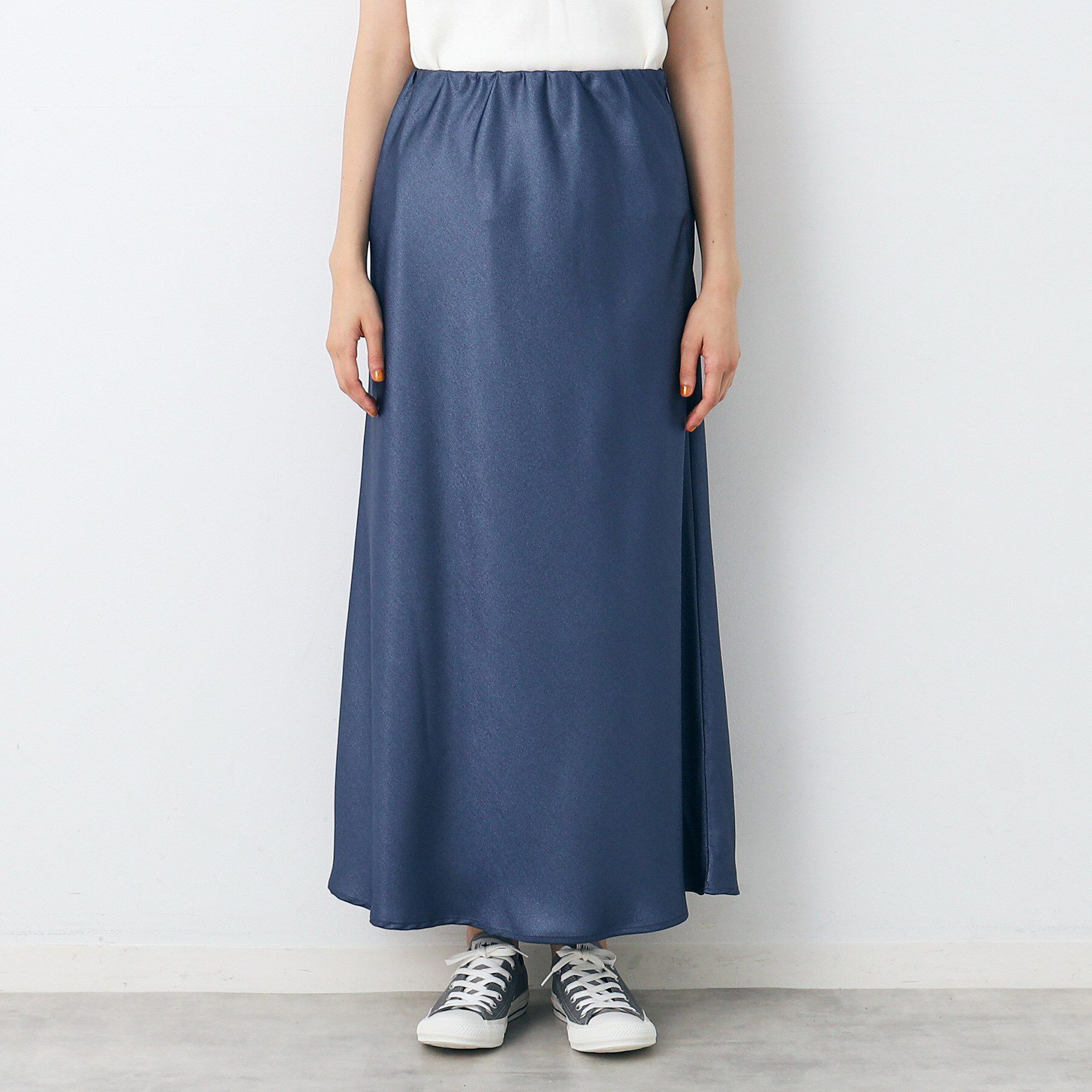 Dessin「【洗える】ナローサテンロングスカート」|スカート|