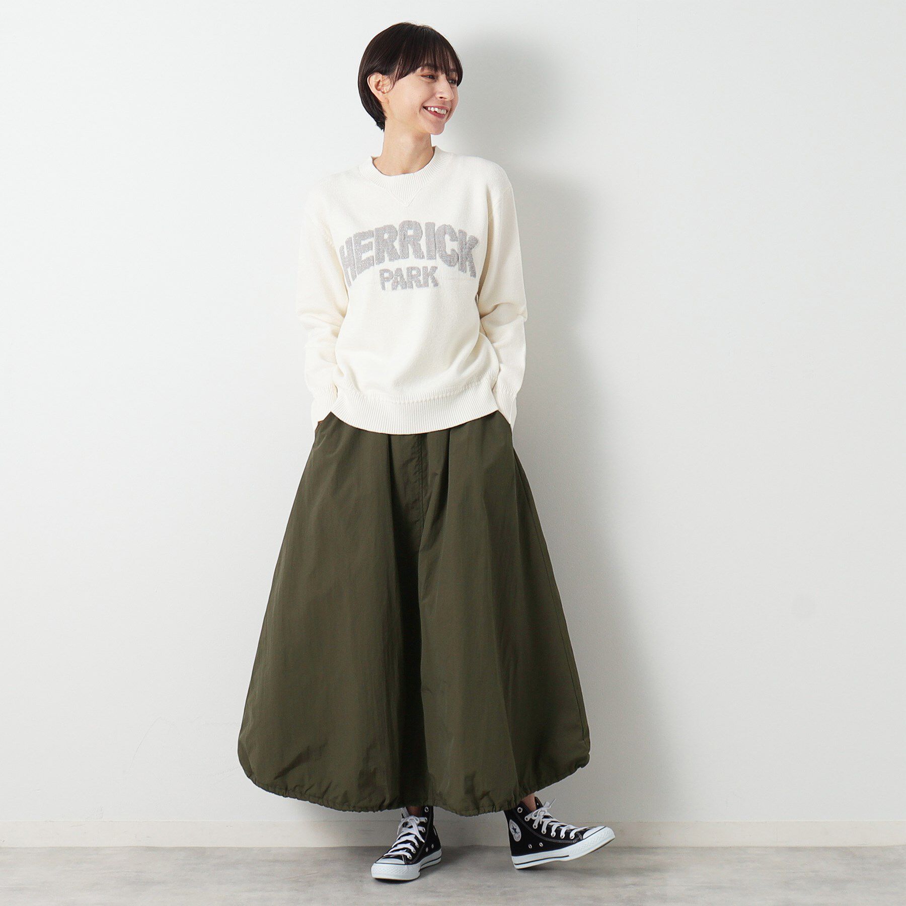 Dessin「中綿入り裾ドロストスカート」|スカート|