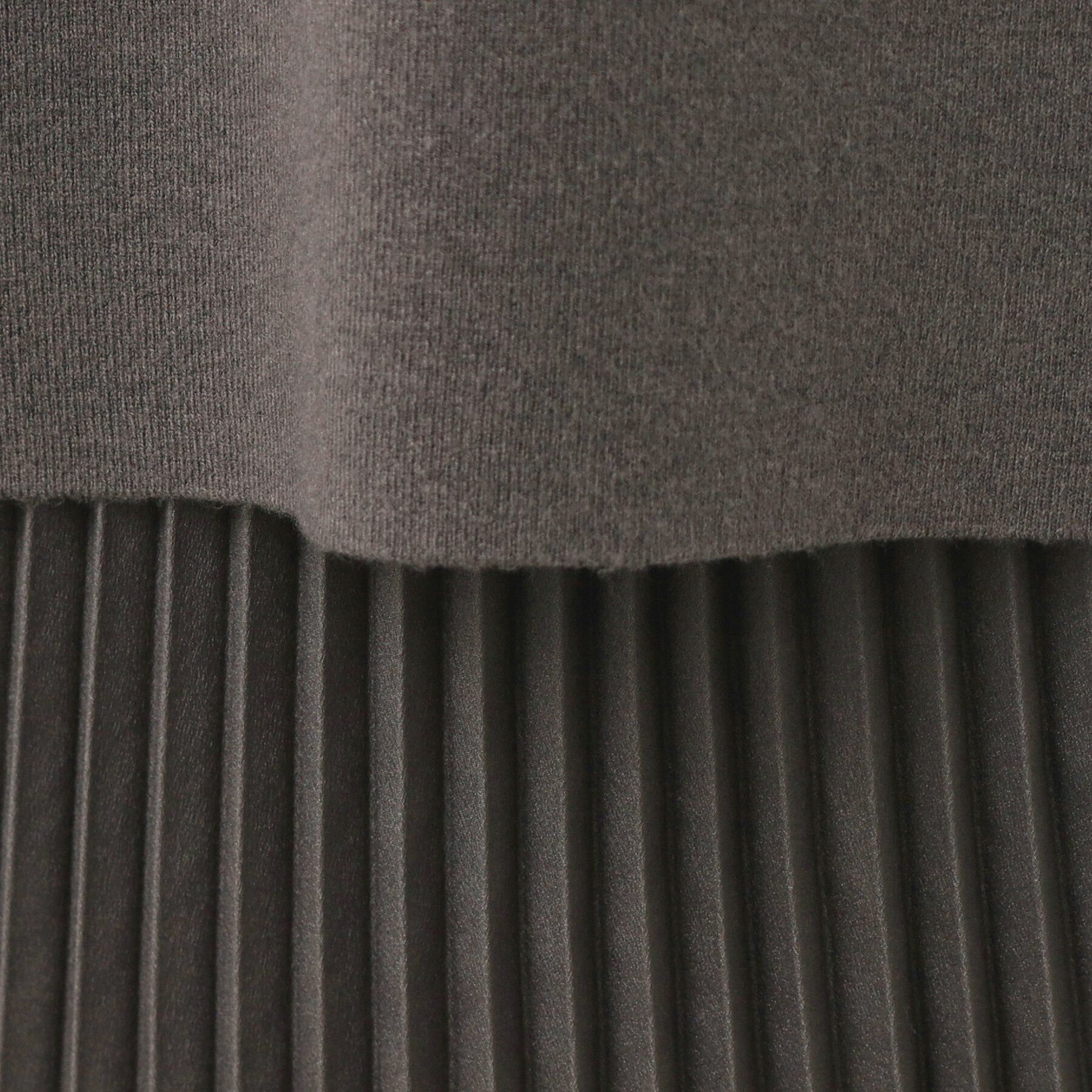 Dessin「【洗える】プリーツレイヤードニットワンピース」|ワンピース|