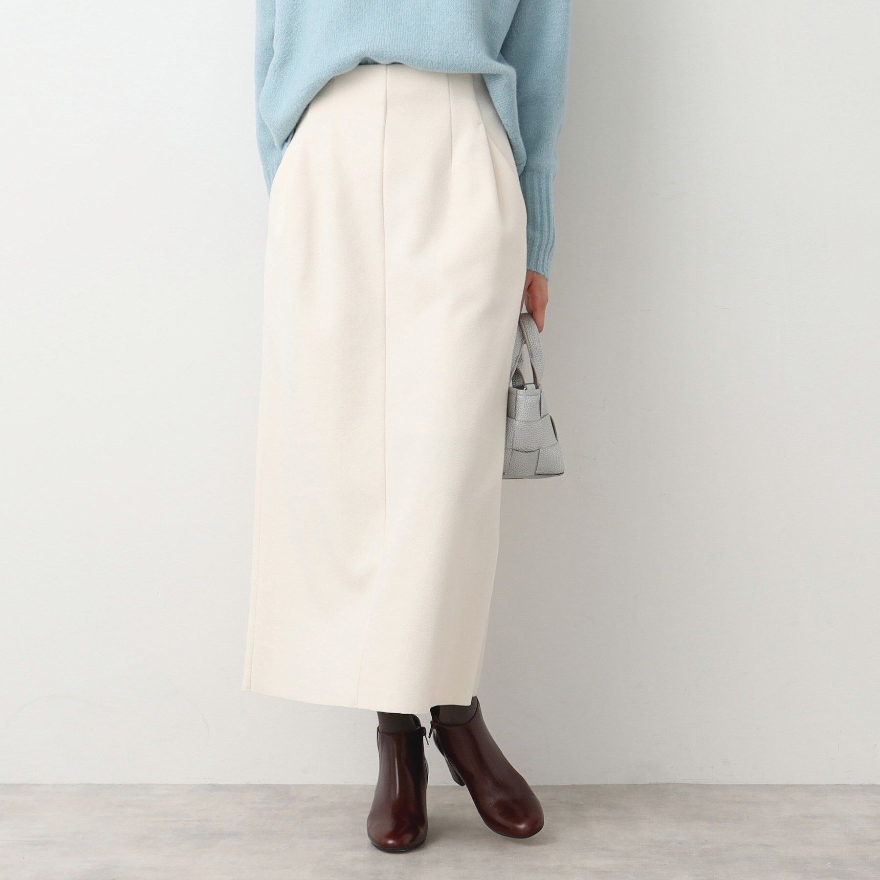 Dessin「ハイウエストタイトスカート（XS～L）」|スカート|ホワイト(002)