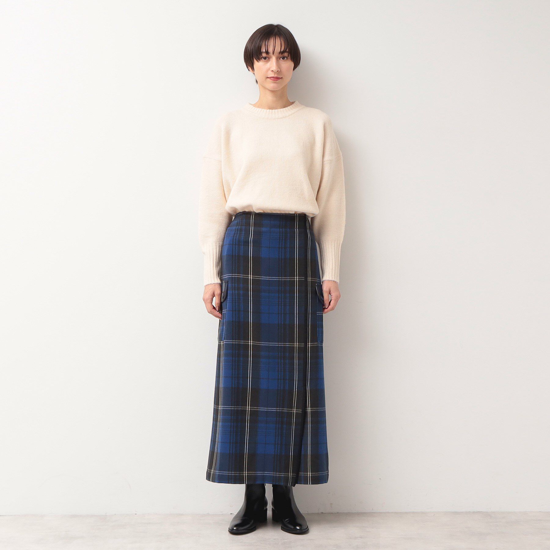 Dessin「【洗える・2WAY】サスペンダー付きフラップポケットスカート（XS～L）」|スカート|