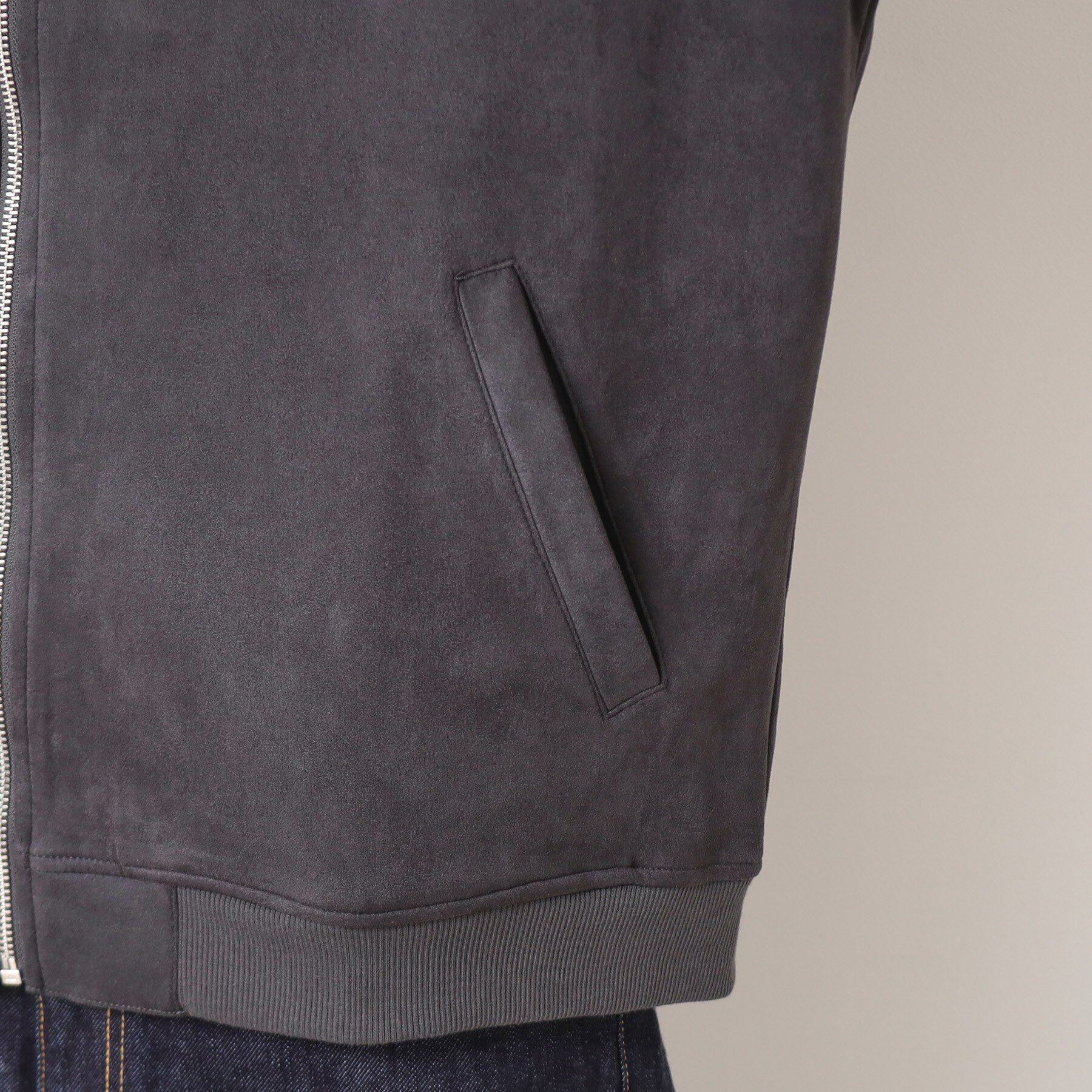 Dessin「【洗える】ポンチスウェードカットブルゾン」|ブルゾン・スタジャン|