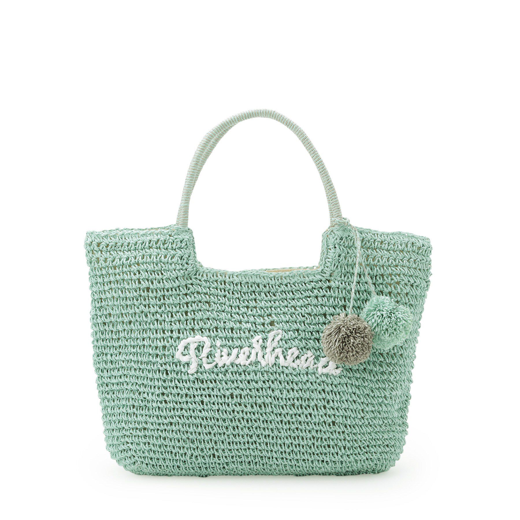 Dessin「【軽量・A4収納可】ポンポンチャームペーパーロゴトートバッグ」|トートバッグ|