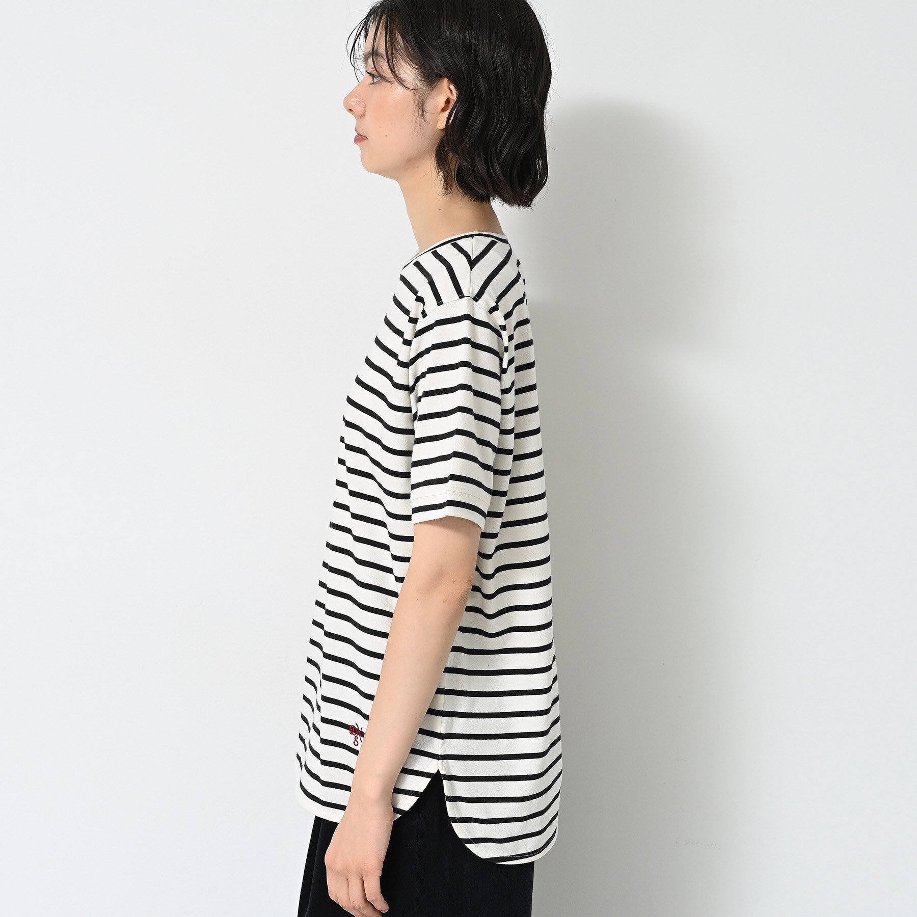 Dessin「【洗える】シャツテール半袖Tシャツ」|Tシャツ・カットソー|