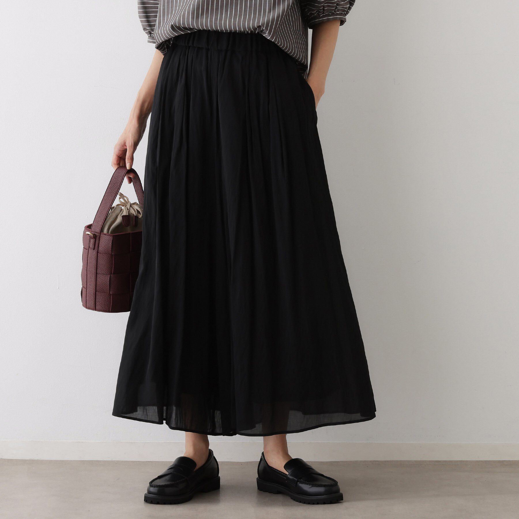 Dessin「【ウエストゴム/洗える】シアーエアリーパンツ」|その他|