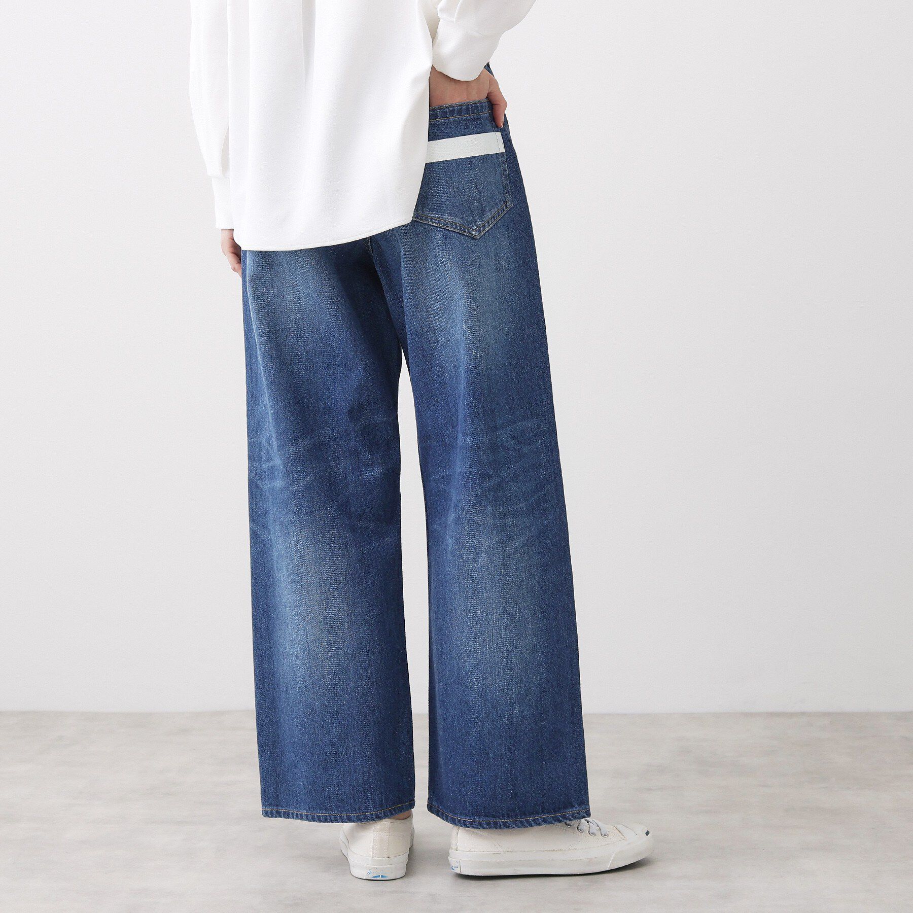 Dessin「【ユニセックス/洗える】ワイドシルエット12OZデニム」|デニム|