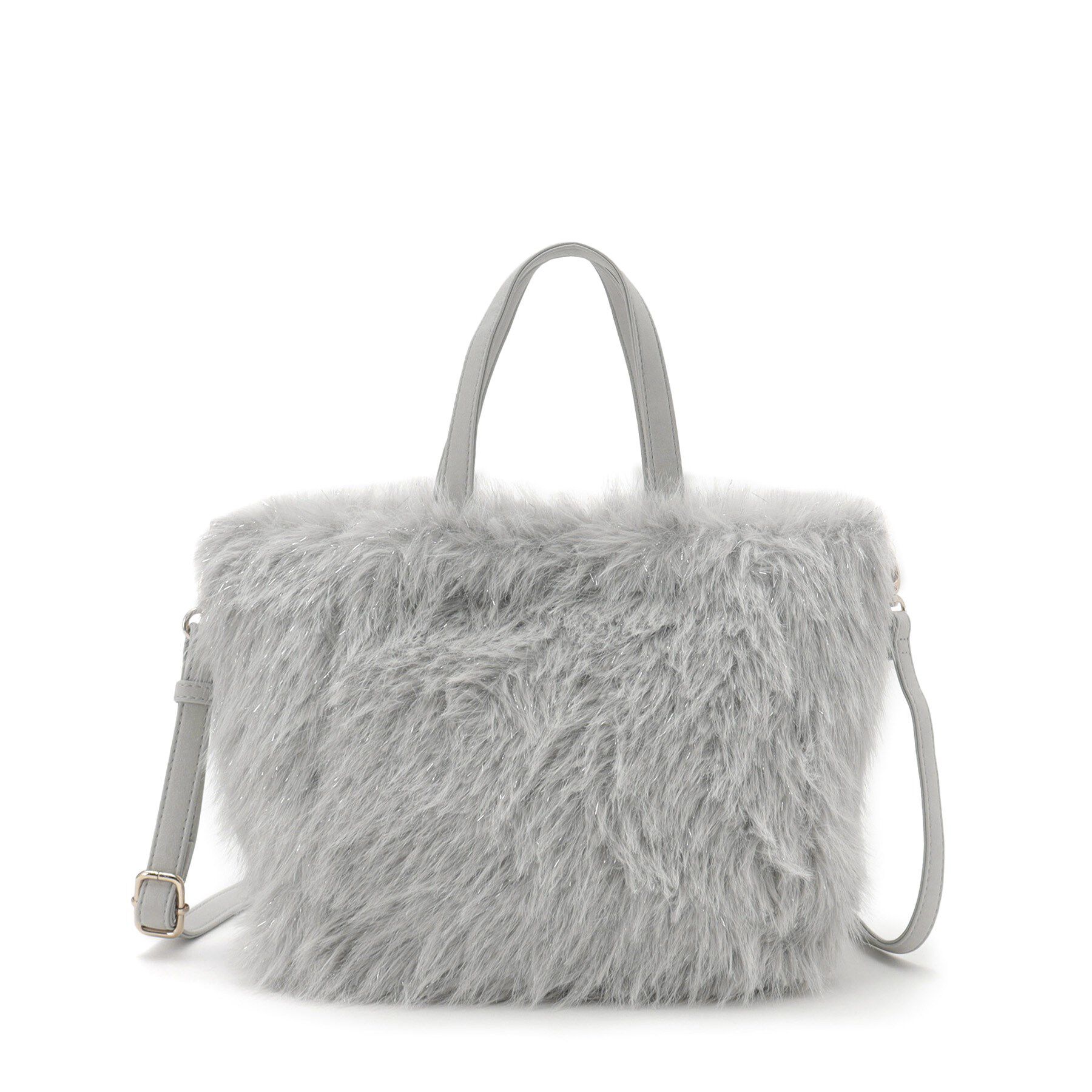 ITS&rsquo;DEMO「【2WAY】ベルト飾りファートート」|ハンドバッグ|