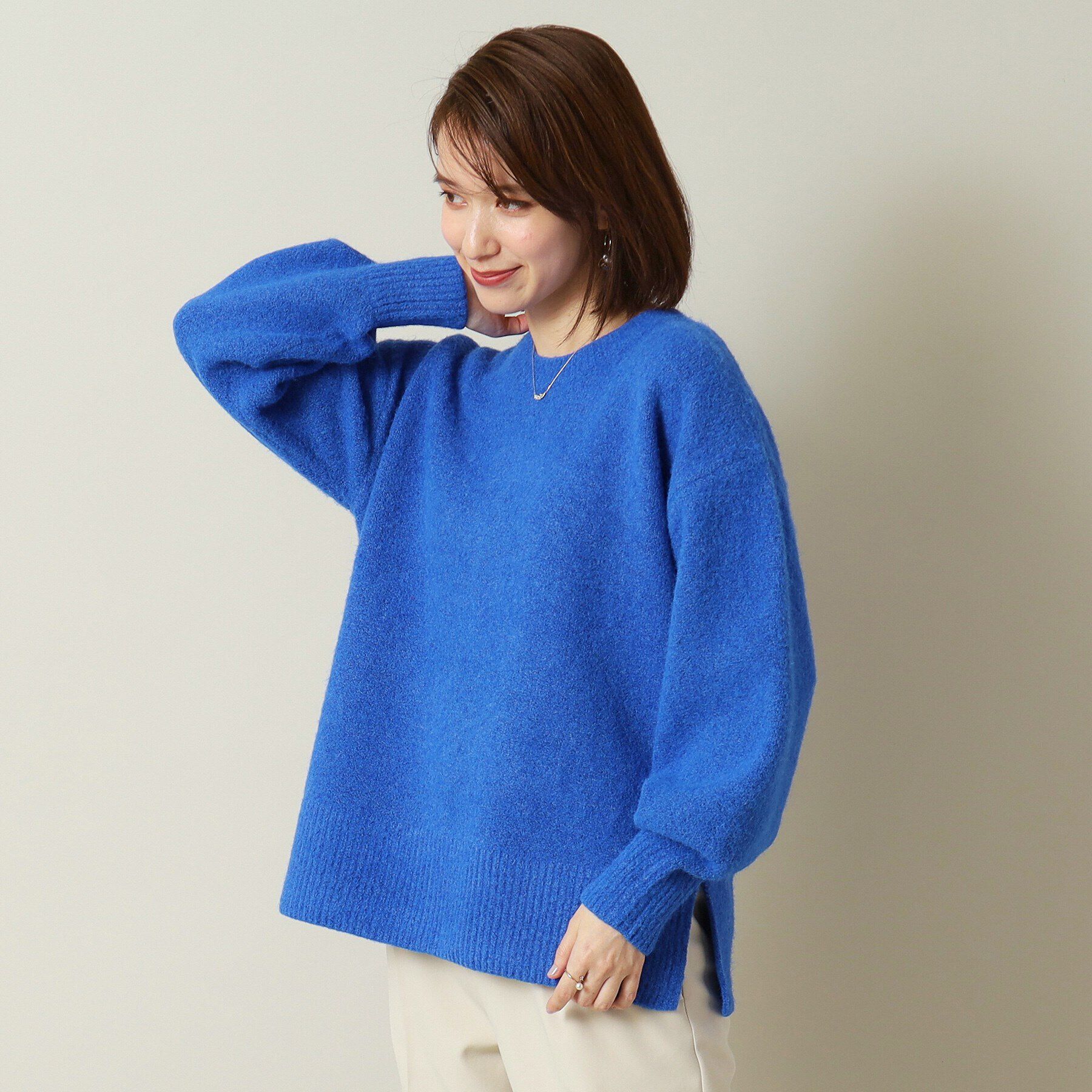 ITS&rsquo;DEMO「【マシンウォッシャブル】ふわもちクルーネックニット」|ニット・セーター|