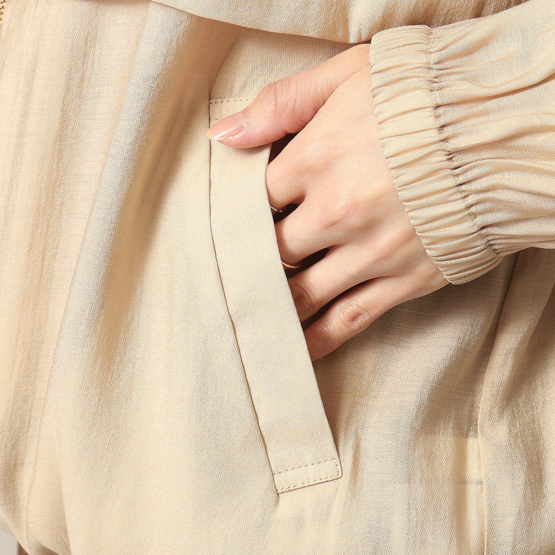 ITS&rsquo;DEMO「【手洗い可】シアーブルゾン」|ブルゾン・スタジャン|