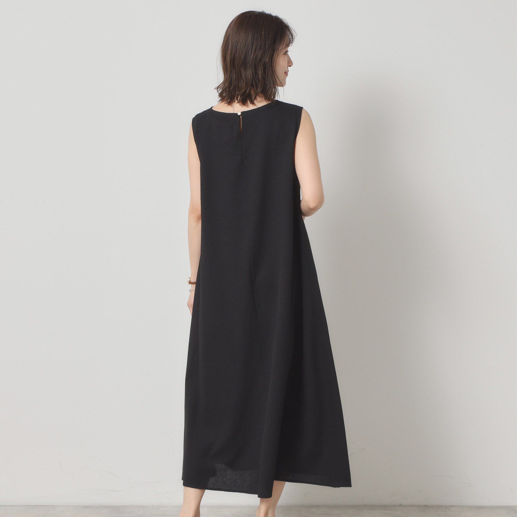 ITS&rsquo;DEMO「【清涼感／手洗い可】麻調メッシュワンピース」|ワンピース|