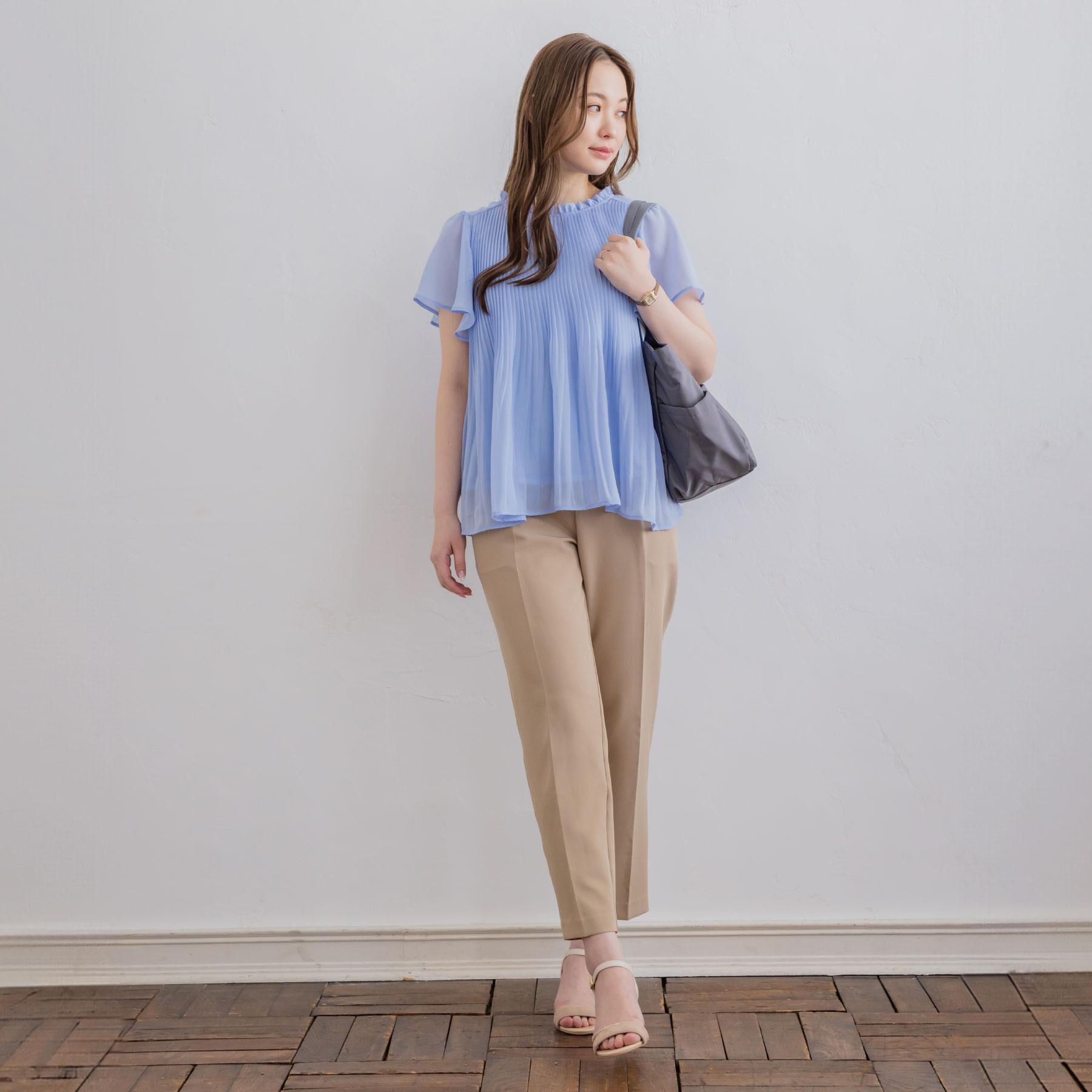 ITS&rsquo;DEMO「【手洗い可】プリーツブラウス」|シャツ・ブラウス|