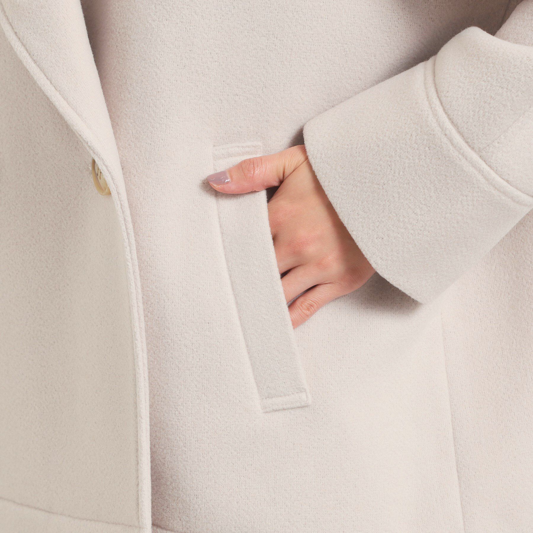 ITS&rsquo;DEMO「カットメルトンミドル丈コート」|ピーコート|