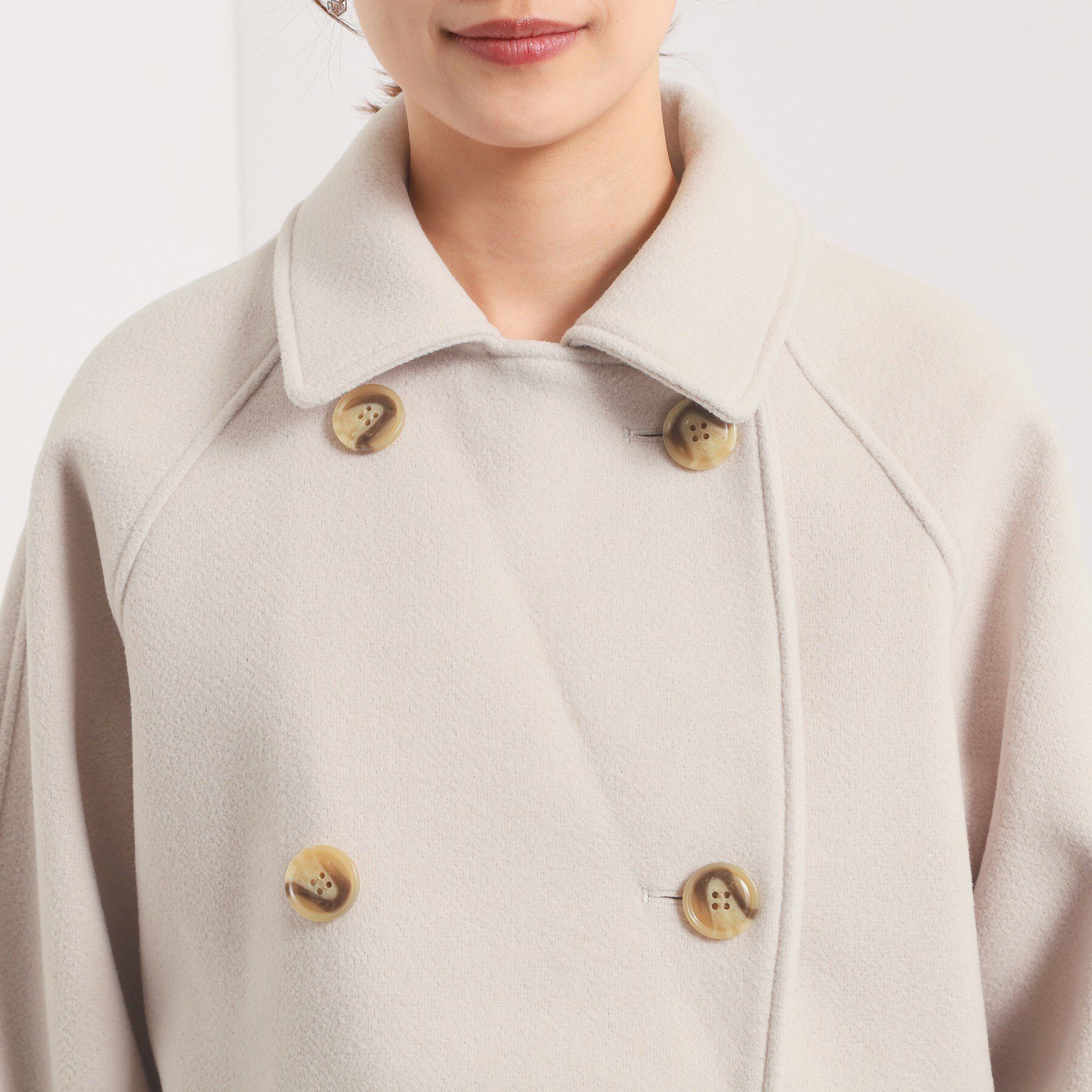 ITS&rsquo;DEMO「カットメルトンミドル丈コート」|ピーコート|