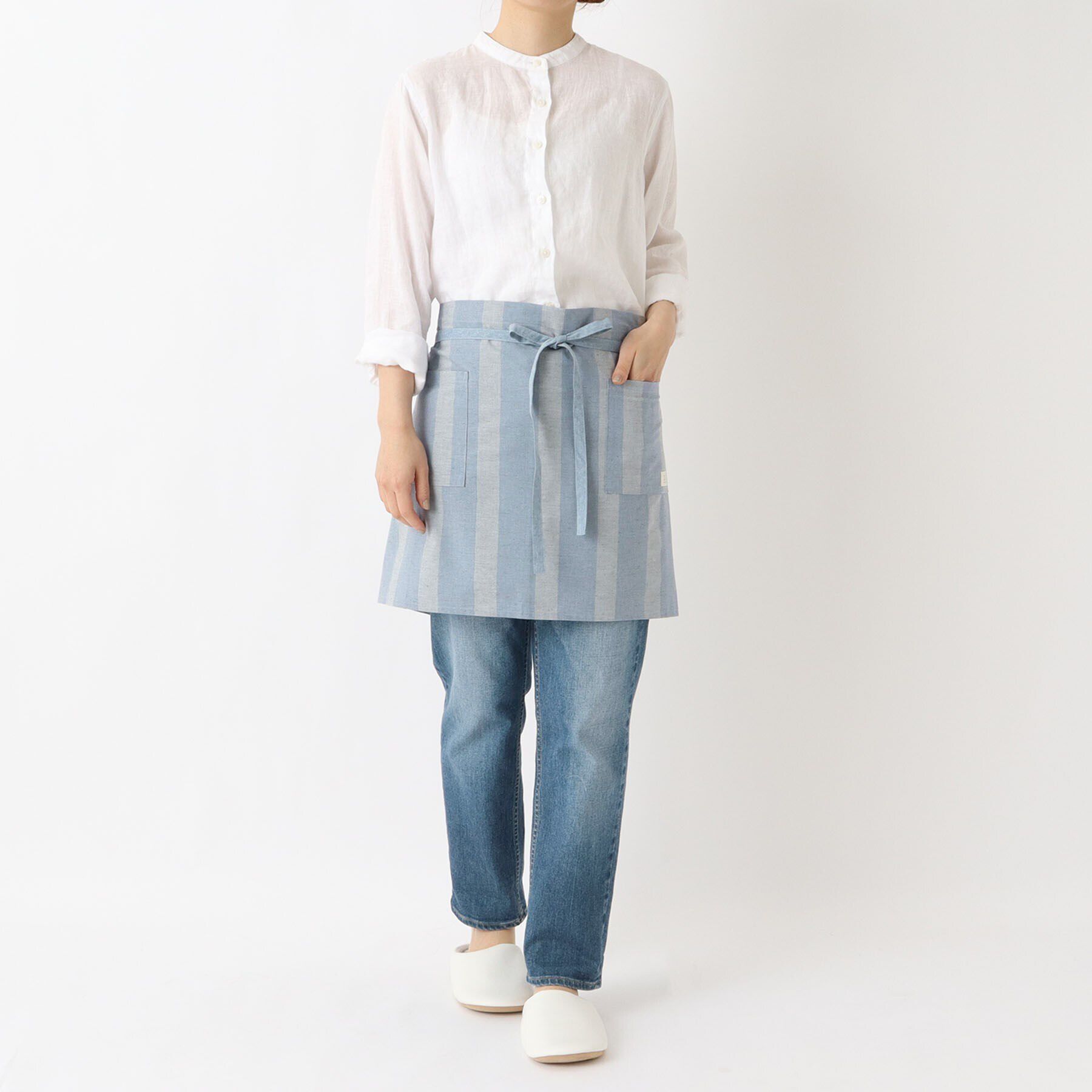 212 KITCHEN STORE「サーキュリック カフェエプロン ストライプ ＜212Kオリジナル＞」|食器・キッチングッズ|