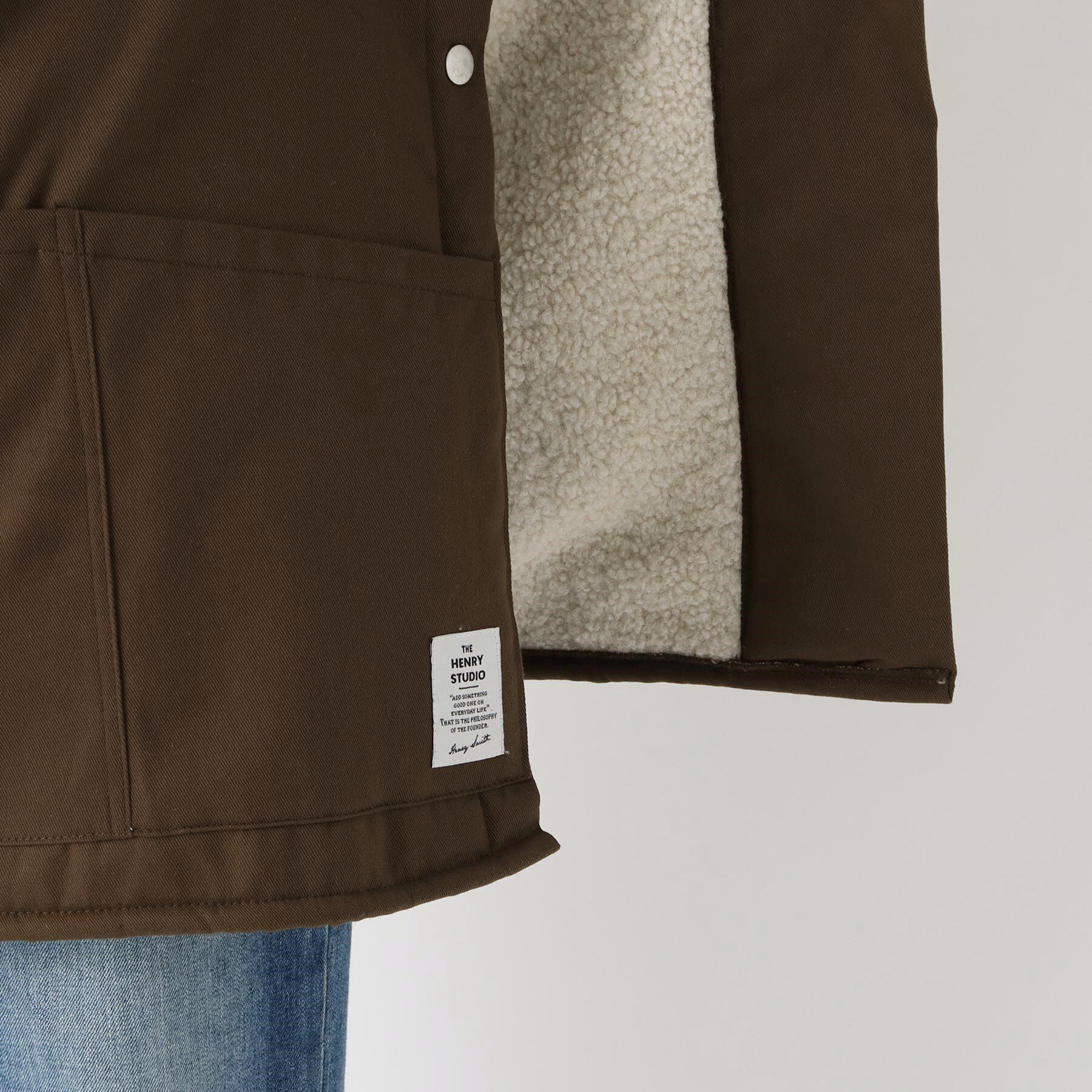 212 KITCHEN STORE「ヘンリースタジオ 裏ボアビブエプロン KH」|食器・キッチングッズ|