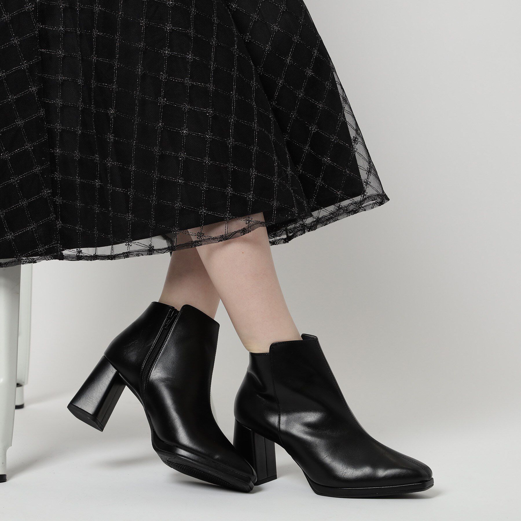 ESPERANZA「ブロックヒールショートブーツ」|ショートブーツ|