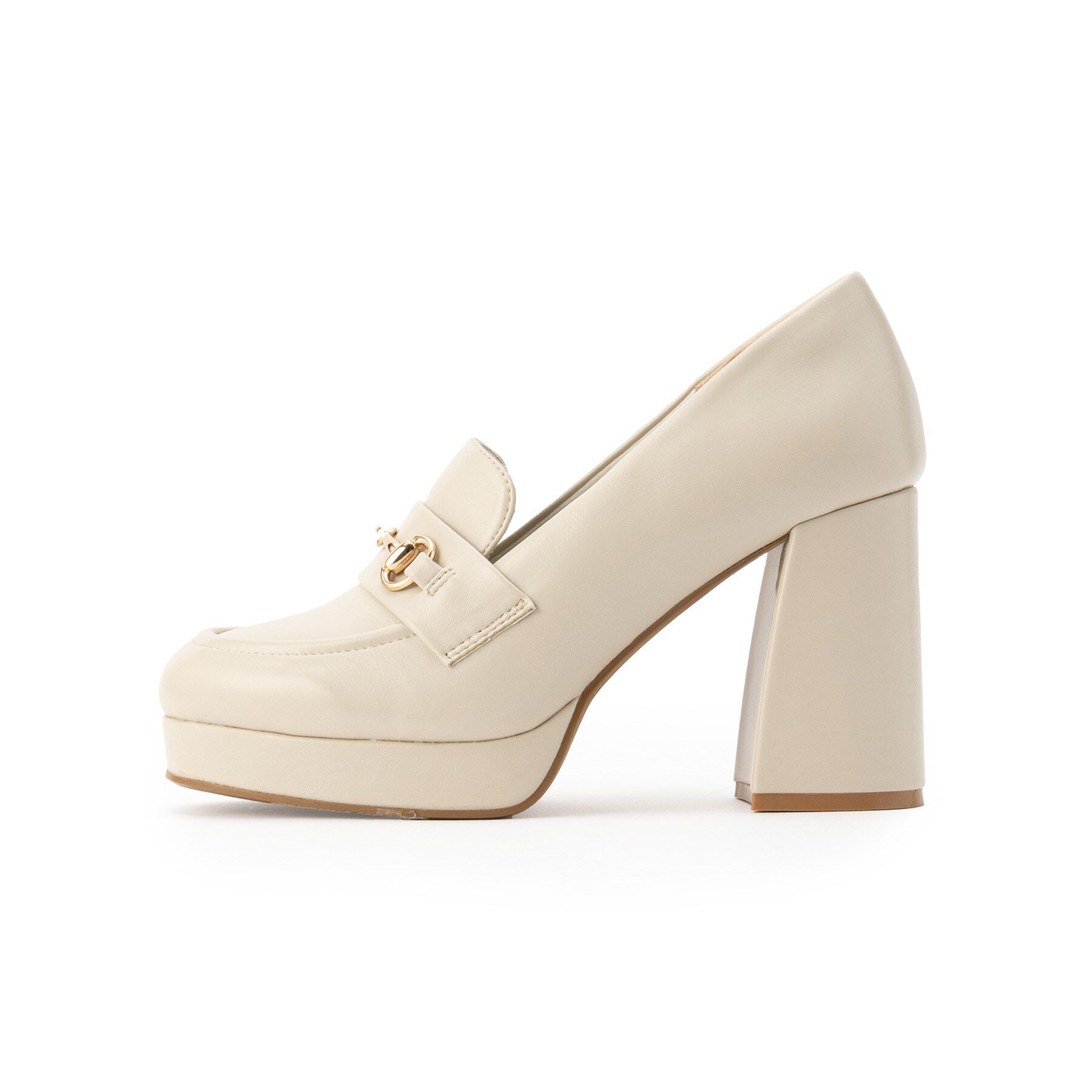 ESPERANZA「厚底ヒールアップローファー 24SS」|パンプス|