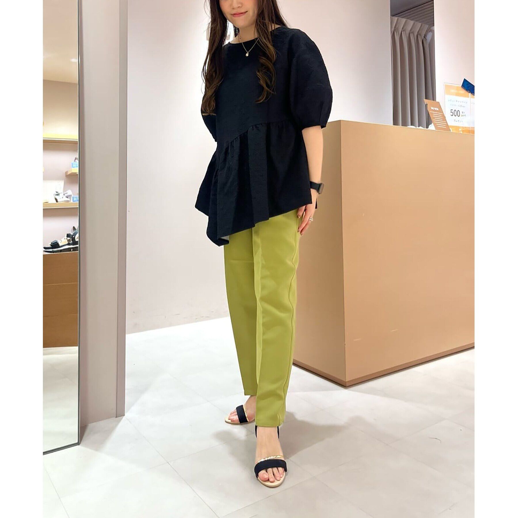 ESPERANZA「クリアヒールアンクルストラップ 24SS」|サンダル|