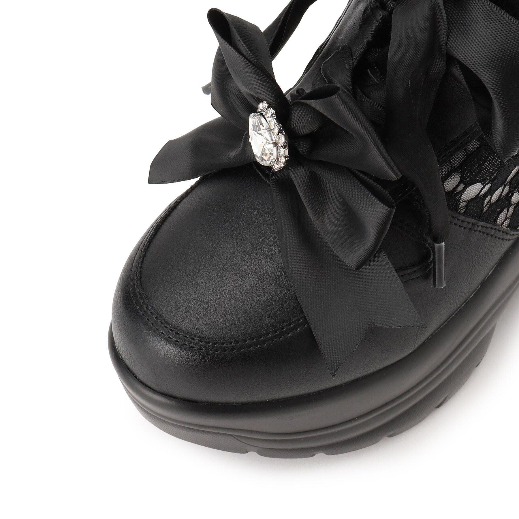 csT&P「取り外し自由♪マルチWAY厚底レースイチゴチャームスニーカー」|スニーカー|