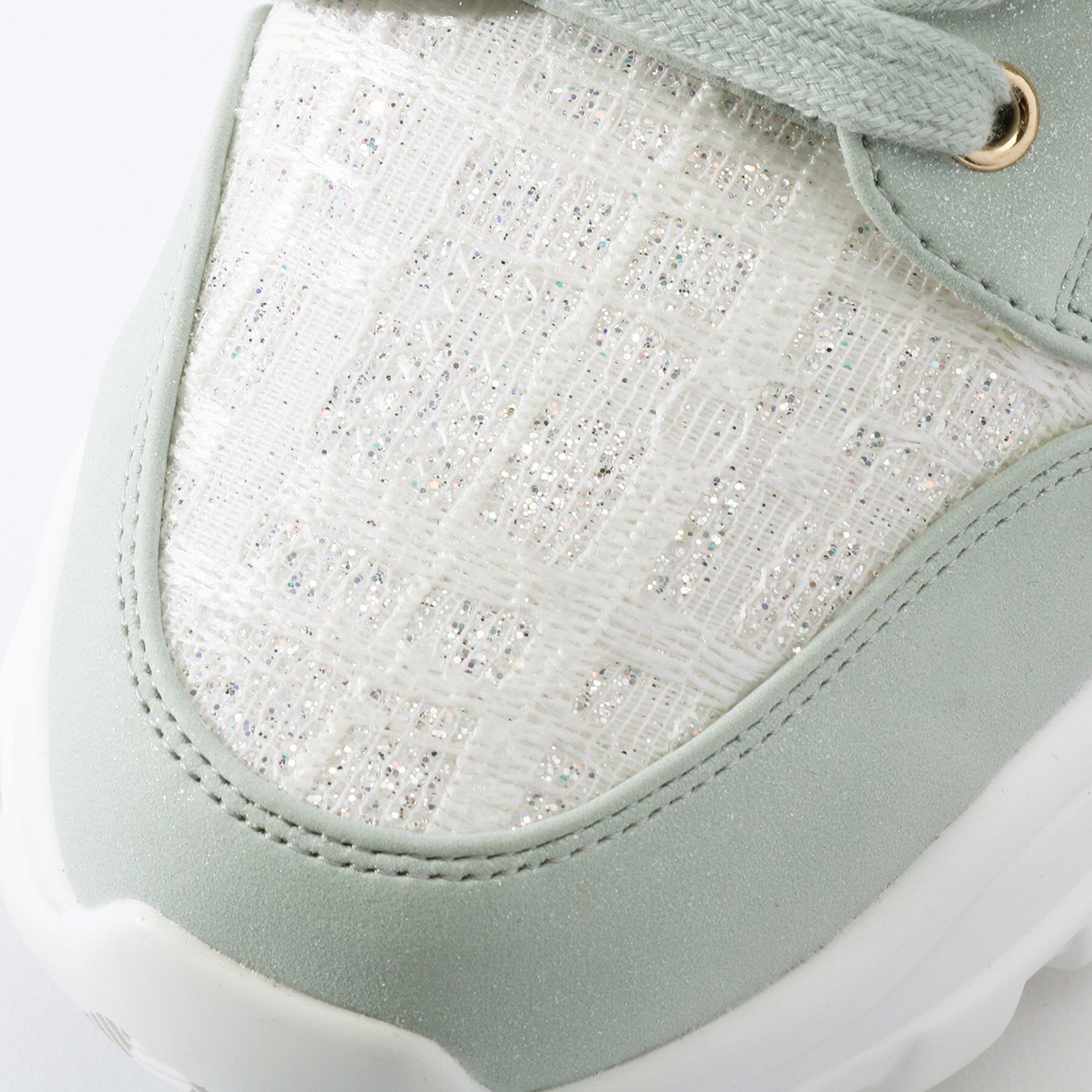 ESPERANZA「ツイード風フラワーベルト厚底スニーカー」|スニーカー|