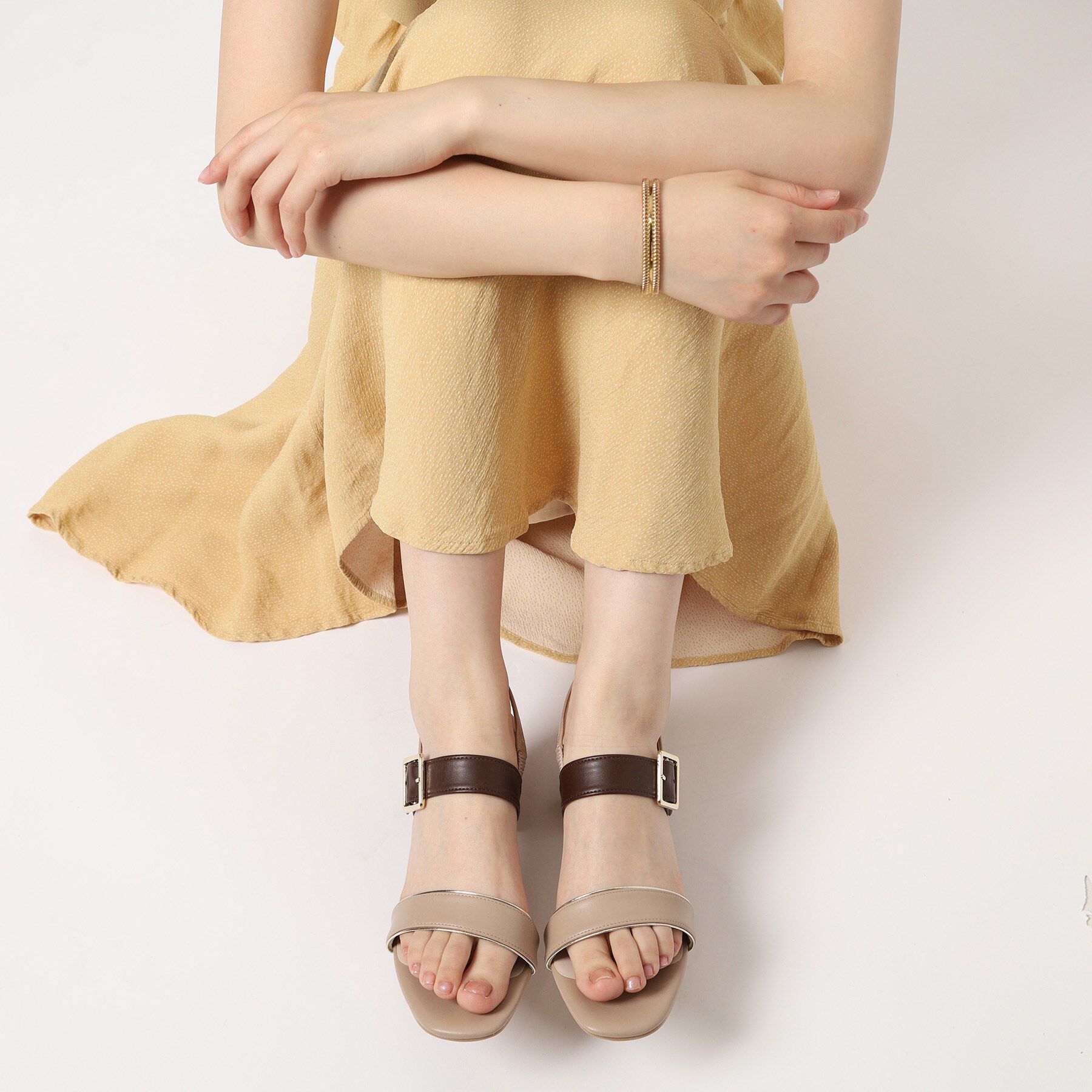 ESPERANZA「配色バックルベルトサンダル」|サンダル|