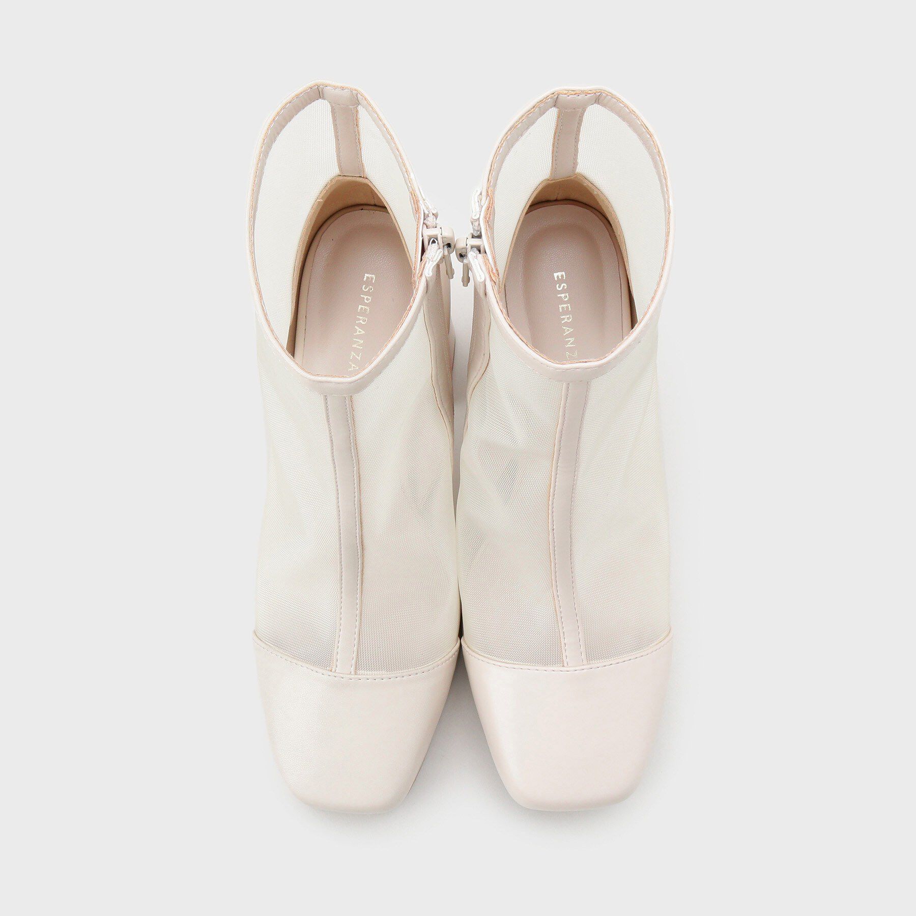 ESPERANZA「チュールスクエアブーツ」|ショートブーツ|