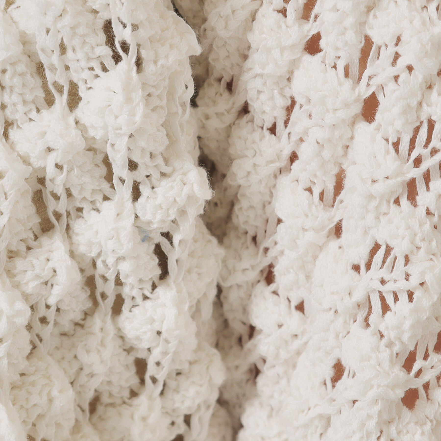 SunaUna「【透かし編み／ラメ入り】ドルマンスリーブボレロ」|カーディガン|