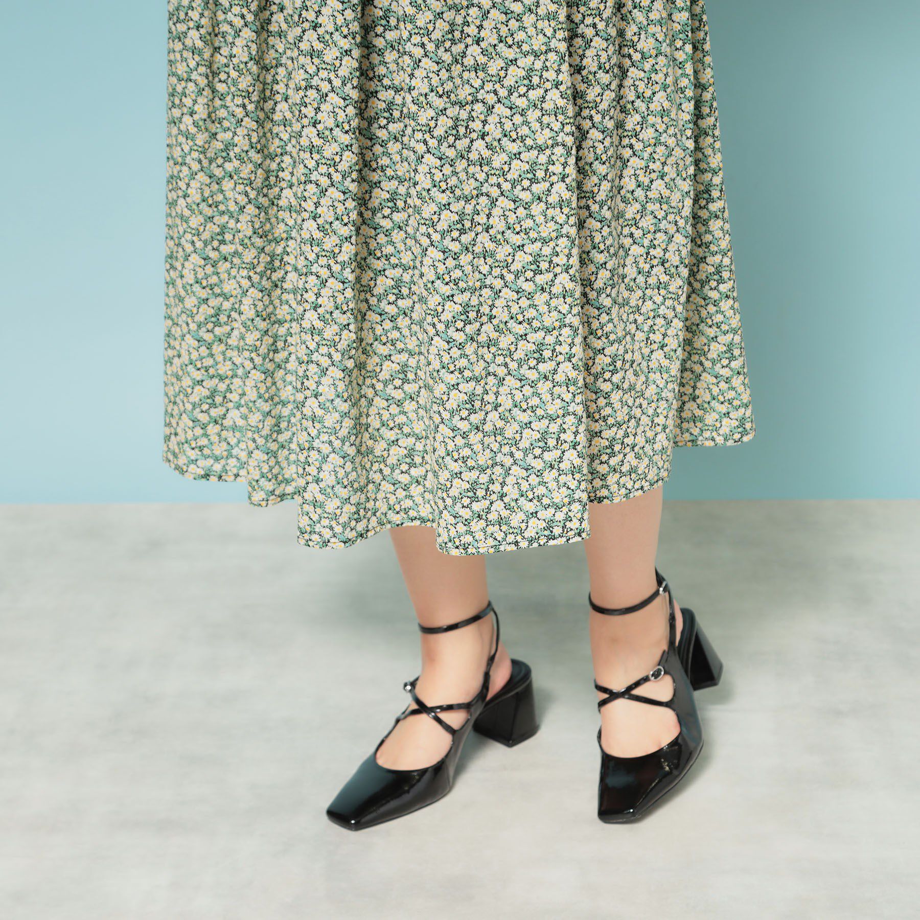 SunaUna「【Web限定カラー／リバティプリント】パフスリーブワンピース」|ワンピース|