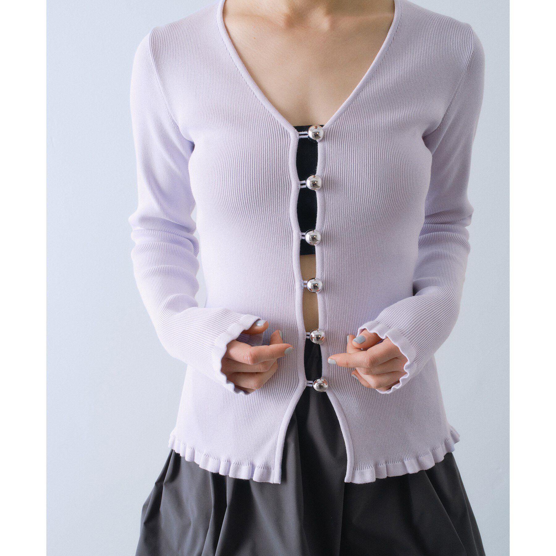CODE A「metal buttons knit cardigan」|カーディガン|