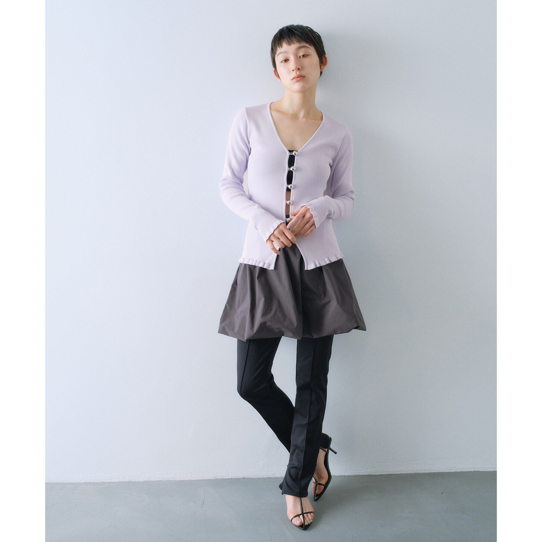 CODE A「metal buttons knit cardigan」|カーディガン|