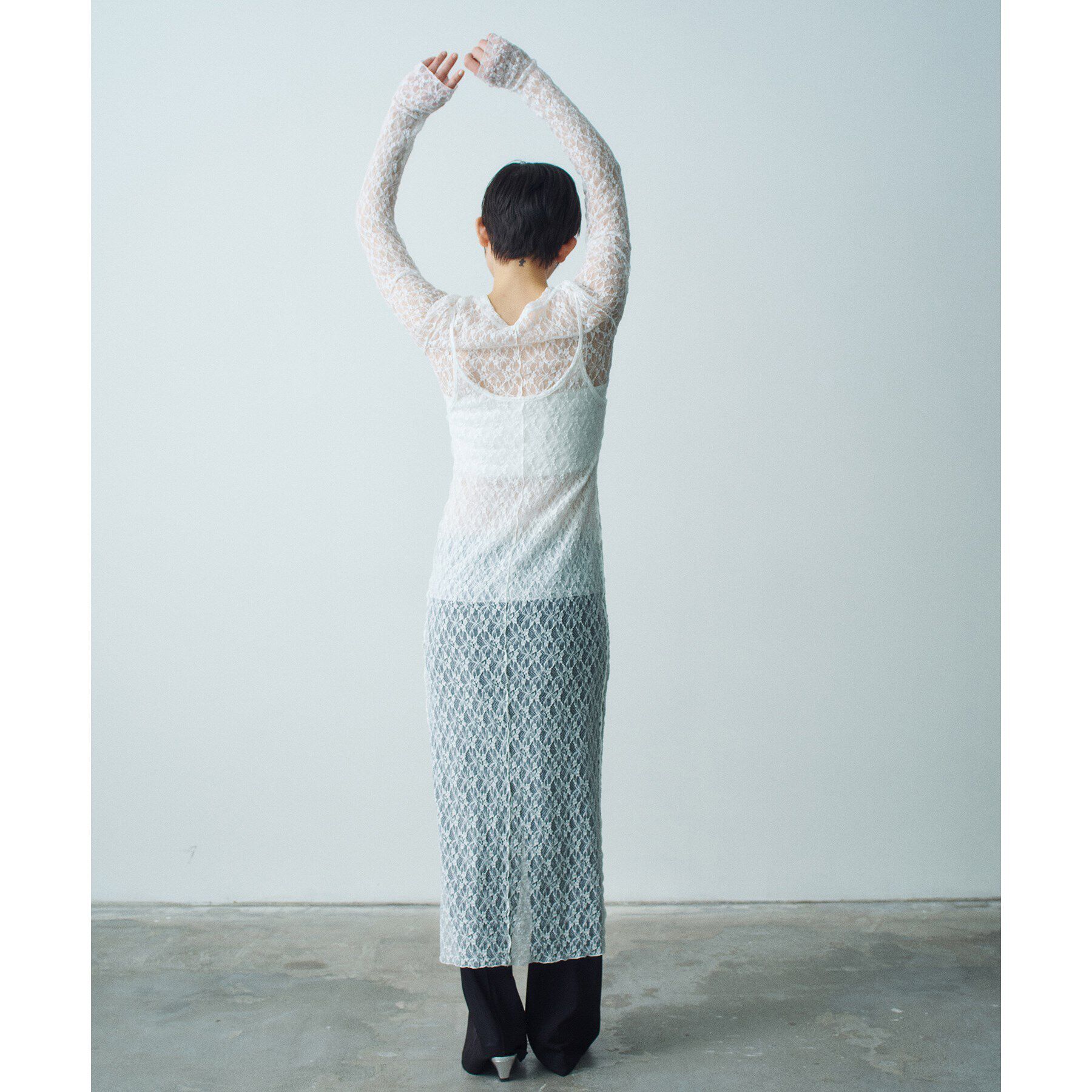 CODE A「stretch lace cami dress」|ワンピース|