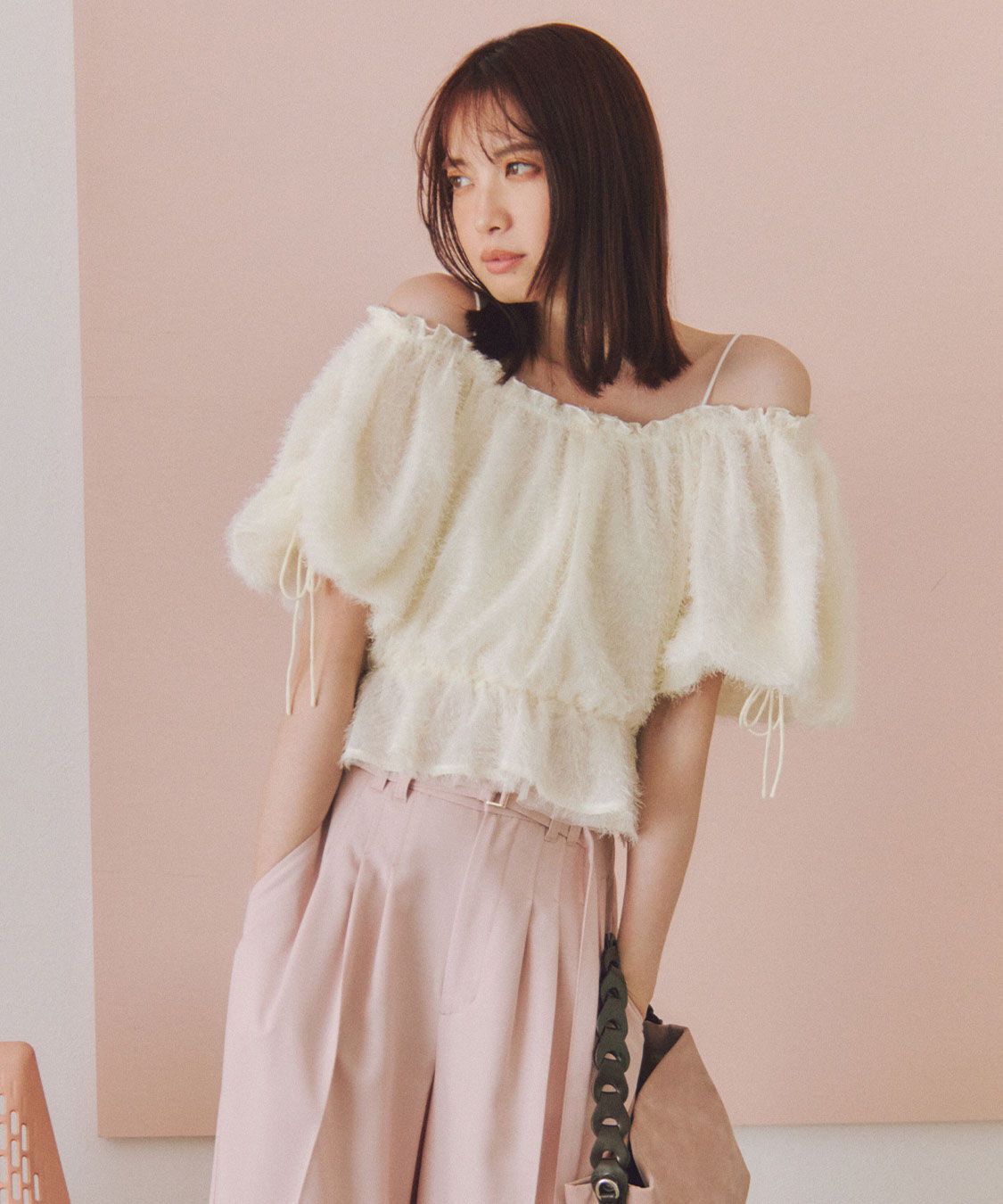 COCO DEAL「オフショルフラッフィーブラウス」|シャツ・ブラウス|