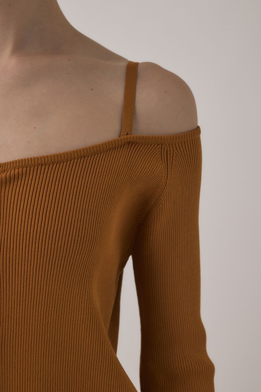 MOUSSY「ﾘｻｲｸﾙﾎﾟﾘｴｽﾃﾙ使用 経年劣化の少ないﾘﾌﾞﾆｯﾄ ｵﾌｼｮ  」|ワンピース|