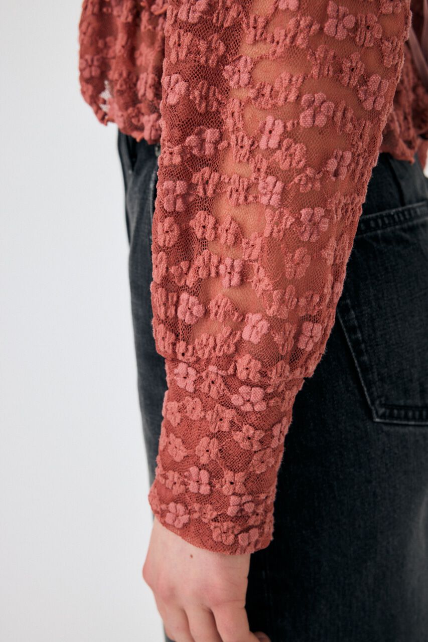 MOUSSY「RUFFLE LACY CUT ブラウス」|Tシャツ・カットソー|