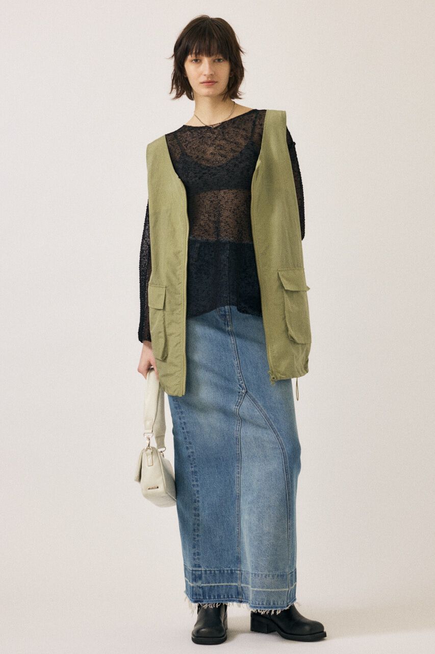 MOUSSY「MERMAID DENIM LONG SKIRT」|スカート|