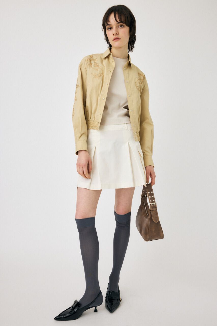 MOUSSY「MILITARY PLEATS スカート」|スカート|O/WHT1