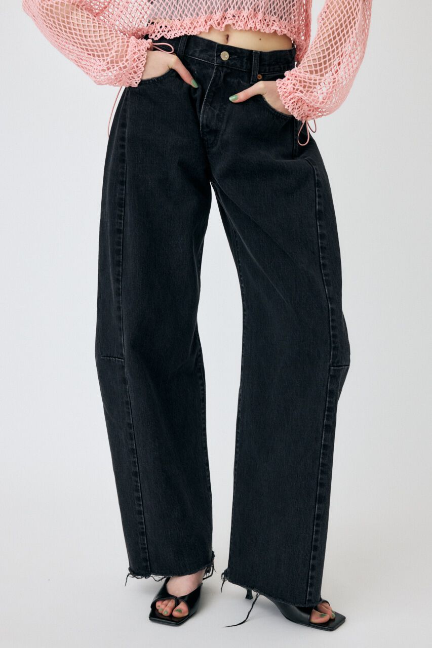 MOUSSY「REMAKE WIDE STRAIGHT」|デニム|