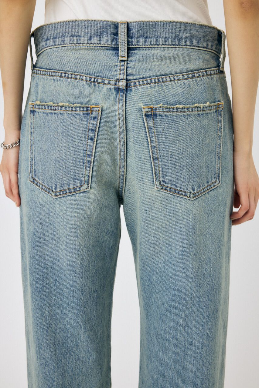 MOUSSY「HIGH DAMAGED STRAIGHT」|デニム|