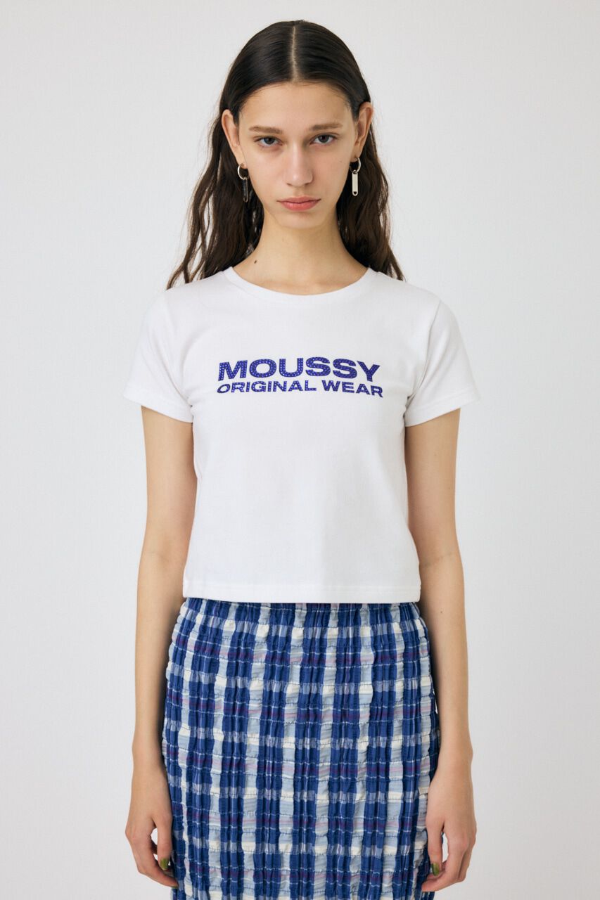 MOUSSY「RHINESTONE MOUSSY Tシャツ」|Tシャツ・カットソー|