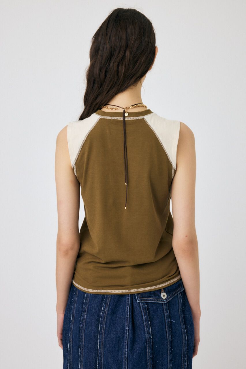 MOUSSY「SLEEVELESS RAGLAN Tシャツ」|その他|