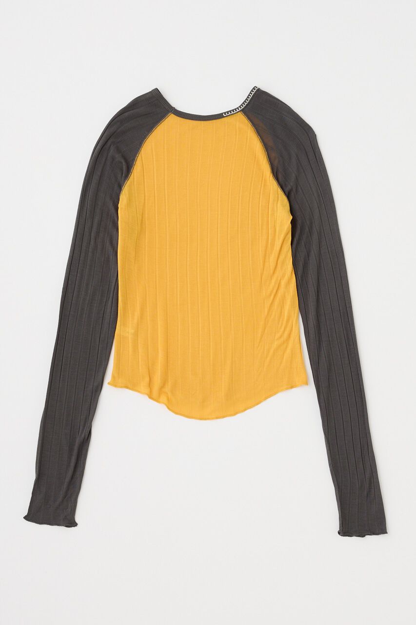 MOUSSY「BROAD RIB ラグラントップス」|Tシャツ・カットソー|